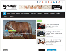 Tablet Screenshot of horsetalk.co.nz